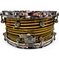 Used Pearl 14X6.5 Masterworks Carbon Fiber Over Maple Gold Swirl on Black Carbon Drum