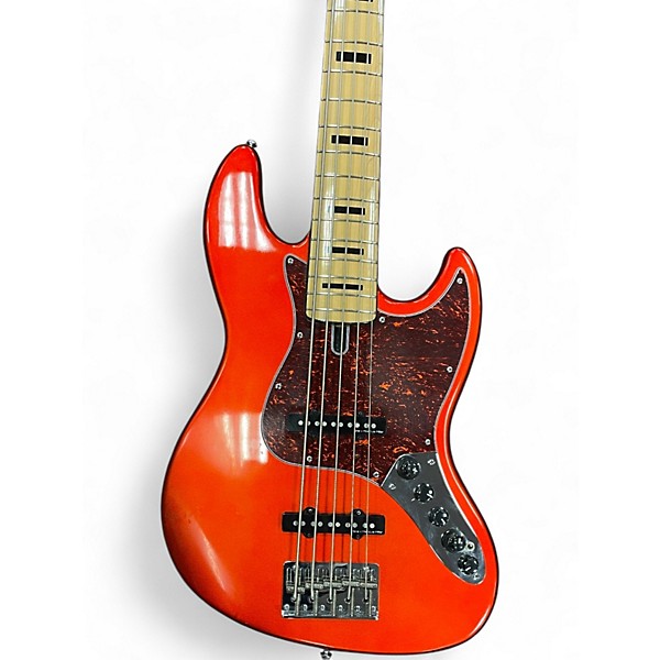 Used Sire Marcus Miller V7 Alder 5 String Orange Electric Bass Guitar
