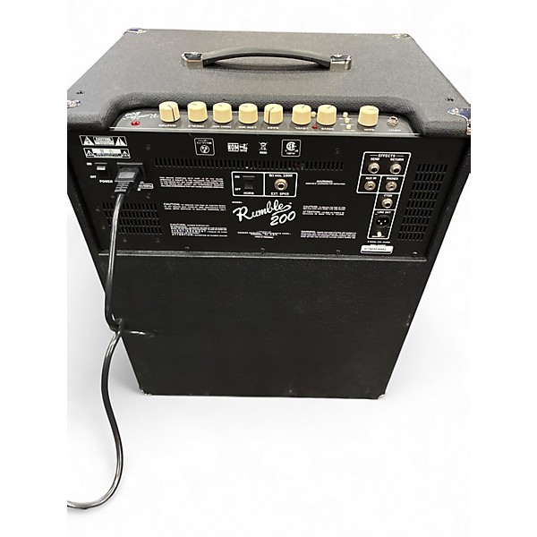 Used Fender Rumble 200 1x15 200W Bass Combo Amp