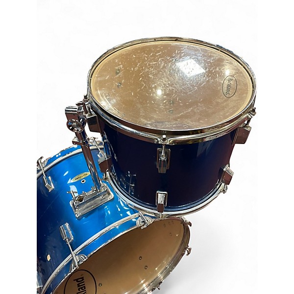 Used Rockland 2 Piece Drums blue Drum Kit