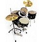 Used SPL 5 Piece Kicker Black Drum Kit