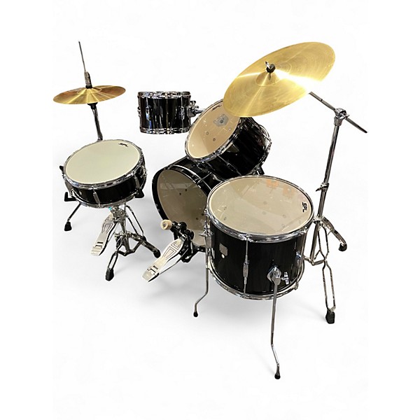 Used SPL 5 Piece Kicker Black Drum Kit