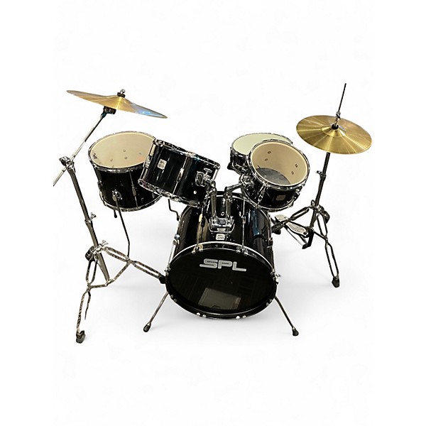 Used SPL 5 Piece Kicker Black Drum Kit