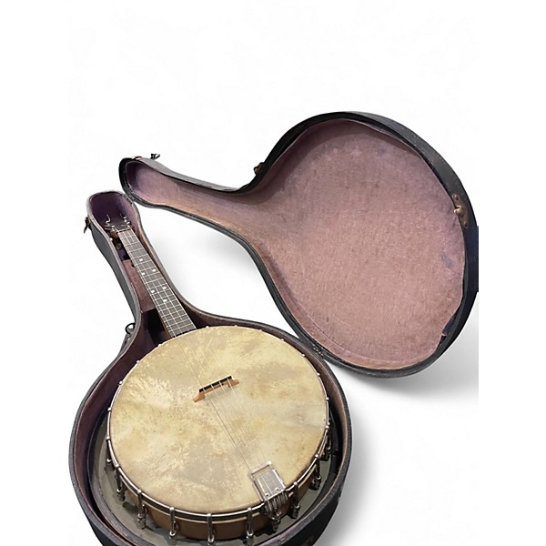 Vintage 1920s Slingerland Concertone Short Scale Tenor natural Banjo