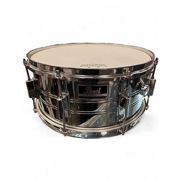 Used Pearl 14in Export Series Snare Chrome Drum