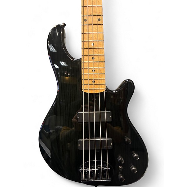 Used Lakland 55-OS Skyline Series Trans Black Electric Bass Guitar