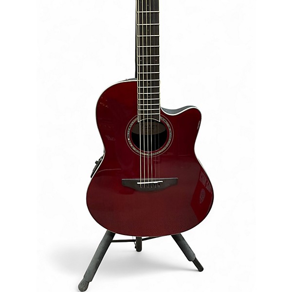 Used Ovation CS28=RR Ruby Acoustic Electric Guitar