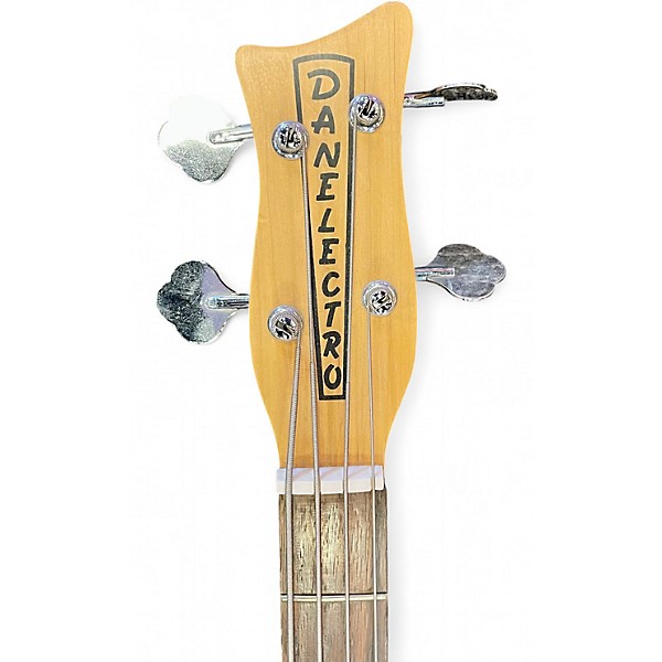 Used Danelectro Danoblaster Rumor Red Sparkle Burst Electric Bass Guitar