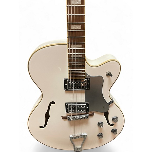 Used Arbor Hollow Body White Hollow Body Electric Guitar