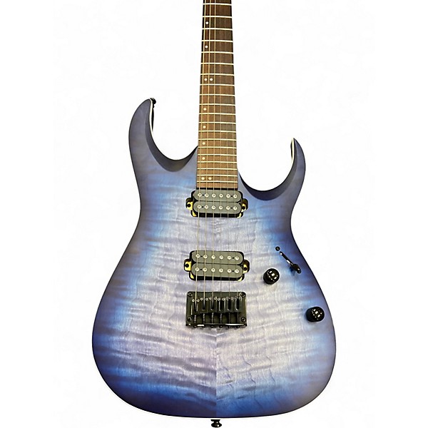 Used Ibanez RGA42FM TRANS BLUE SATIN Solid Body Electric Guitar