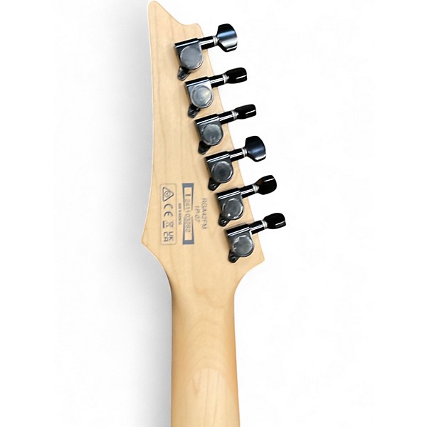 Used Ibanez RGA42FM TRANS BLUE SATIN Solid Body Electric Guitar