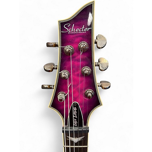 Used Schecter Guitar Research Omen Extreme 6 ELECTRIC MAGENTA Solid Body Electric Guitar