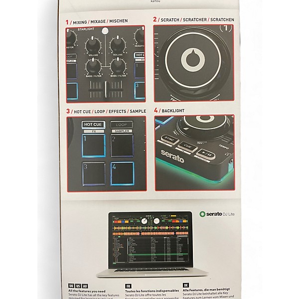 Used Hercules DJCONTROL STARLIGHT DJ Controller