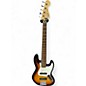 Used Fender Mexican Standard Jazz Bass 2 Tone Sunburst Electric Bass Guitar thumbnail