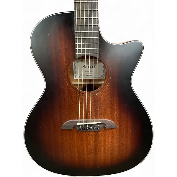 Used Alvarez AGG660CE2 Brown Acoustic Electric Guitar