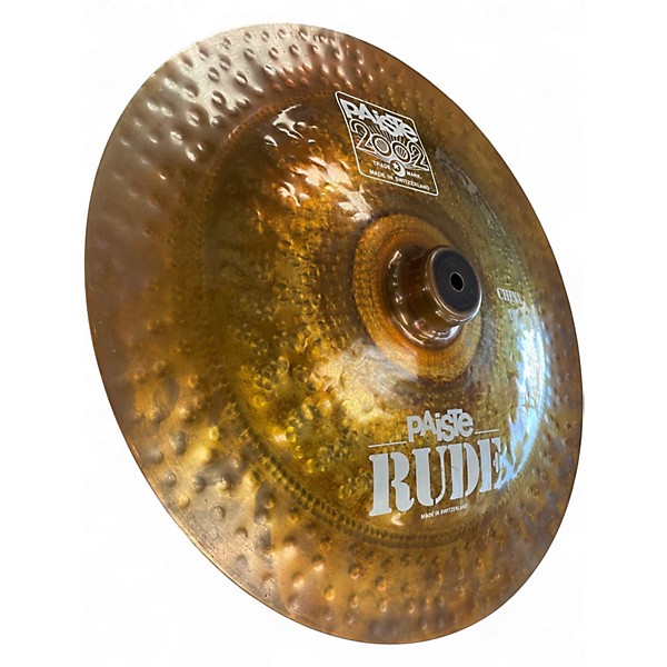 Used Paiste 18in 2002 RUDE Cymbal