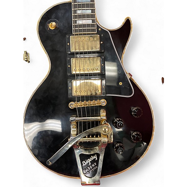 Used Gibson 1957 Reissue Les Paul Custom Black Beauty Black Solid Body Electric Guitar