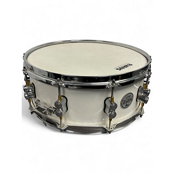 Used PDP by DW 14in Concept Series Snare Alpine White Drum