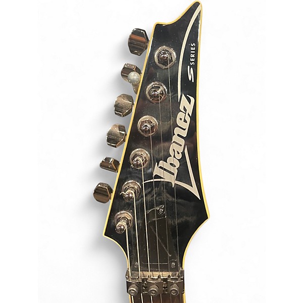 Used Ibanez S670QM S SERIES BLACK Solid Body Electric Guitar
