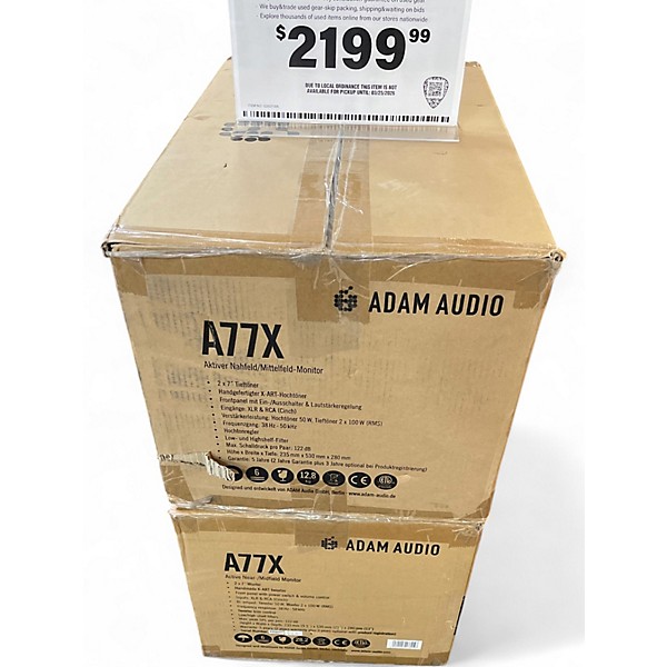 Used ADAM Audio A77X Pair Powered Monitor