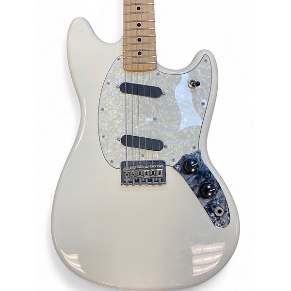 Used Fender PLAYER II MUSTANG Olympic White Solid Body Electric Guitar