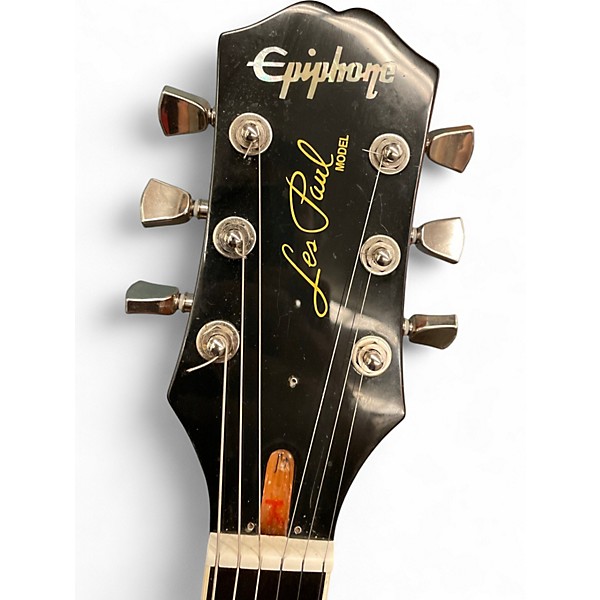 Used 2022 Epiphone Les Paul Standard 1950s Black Sparkle Solid Body Electric Guitar