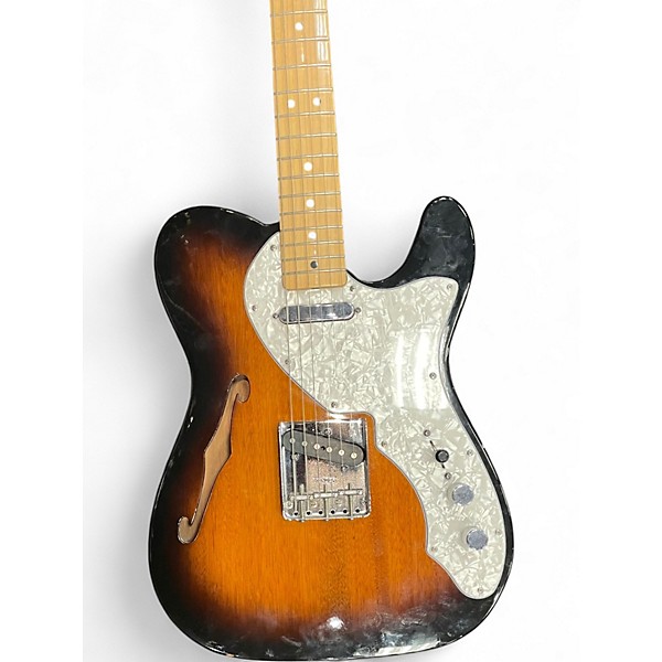 Used Fender Classic Series '69 Telecaster Thinline 2 Tone Sunburst Hollow Body Electric Guitar