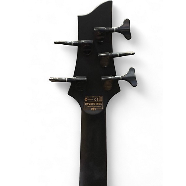 Used Schecter Guitar Research STEALTH5 Satin Black Electric Bass Guitar