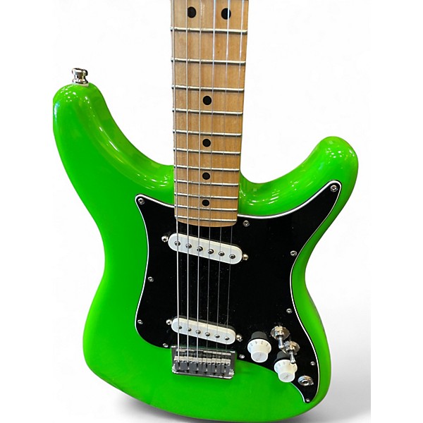 Used Fender Player Lead II Apple Green Solid Body Electric Guitar