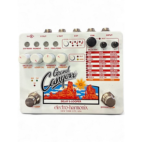 Used Electro-Harmonix Grand Canyon Delay and Looper Effect Pedal