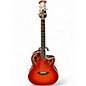 Used Ovation C778LX Cherry Sunburst Acoustic Electric Guitar thumbnail