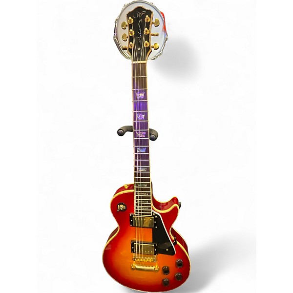 Used Aio Wolf WLP 750T Brown Sunburst Solid Body Electric Guitar