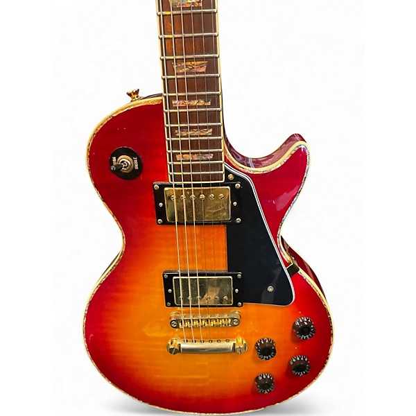 Used Aio Wolf WLP 750T Brown Sunburst Solid Body Electric Guitar