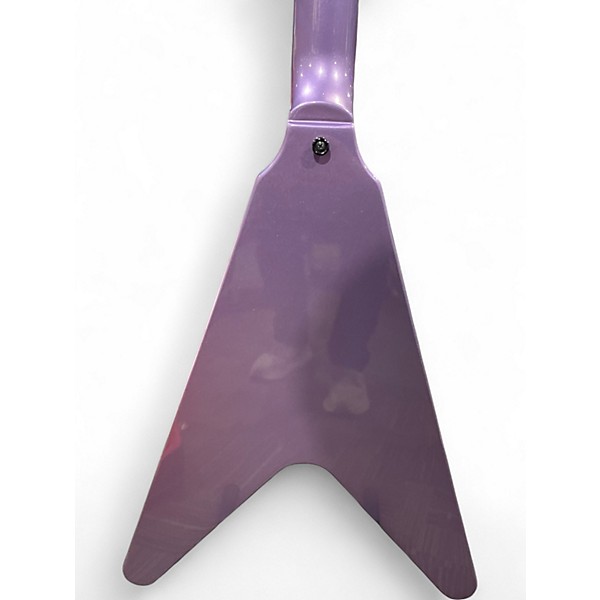 Used 2024 Epiphone Kirk Hammett 1979 Flying V PURPLE METALLIC Solid Body Electric Guitar