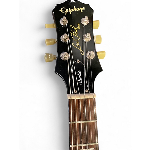 Used Epiphone Les Paul Studio Black Solid Body Electric Guitar