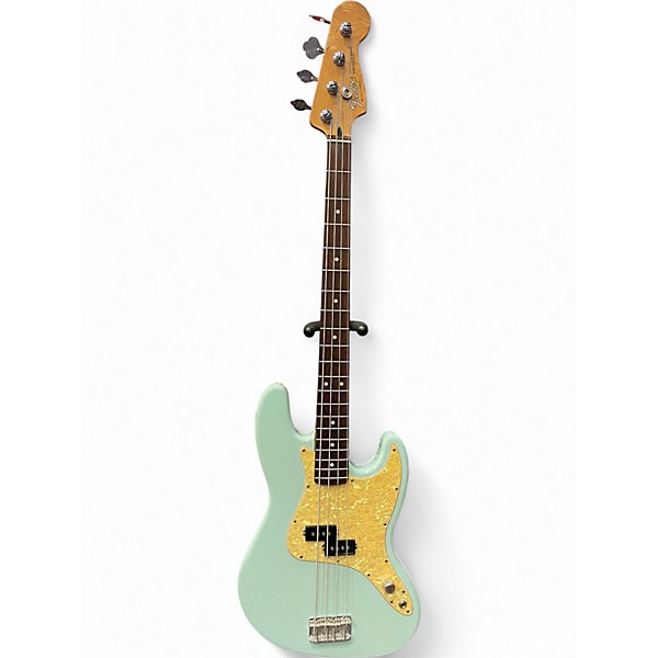 Used 2002 Fender Mark Hoppus Signature Jazz Bass Daphne Blue Electric Bass Guitar