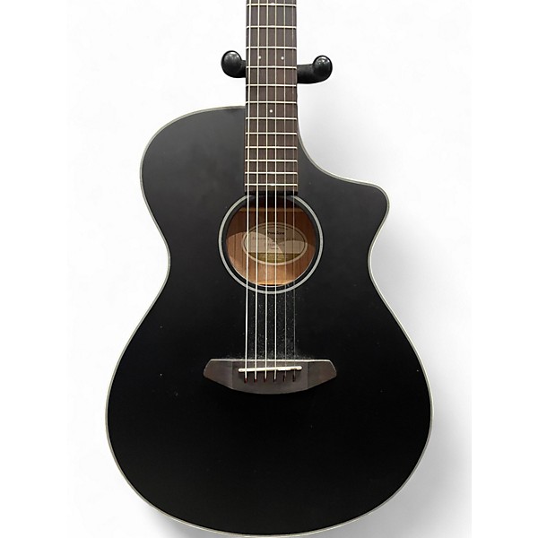 Used Breedlove Discovery Concert Cutaway Flat Blacks Acoustic Electric Guitar