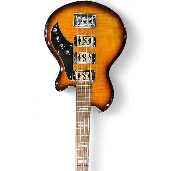 Used Supro Hungtington 3 Sunburst Electric Bass Guitar