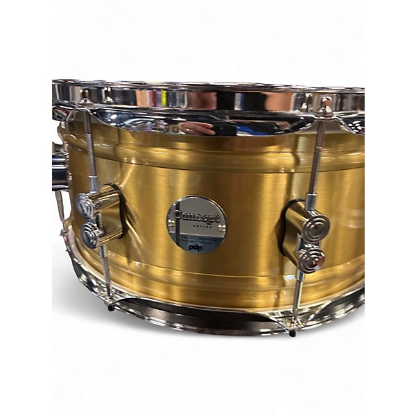 Used PDP by DW 14X6.5 Concept Series Snare brass Drum