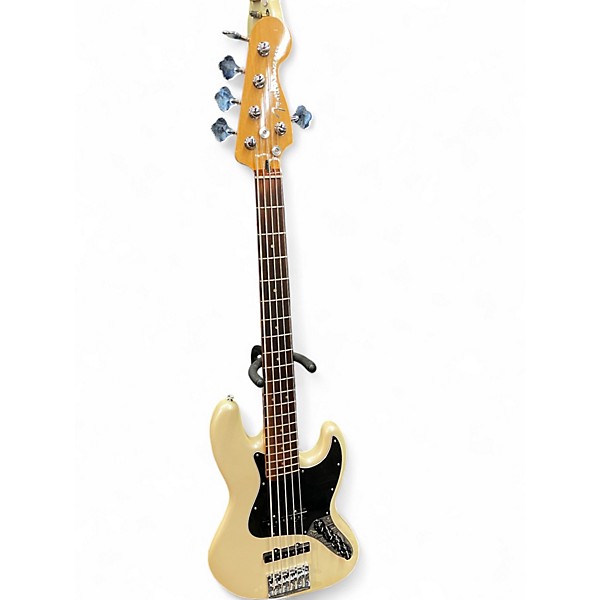 Used Fender Player II 5 String Jazz Bass Olympic Pearl White Electric Bass Guitar