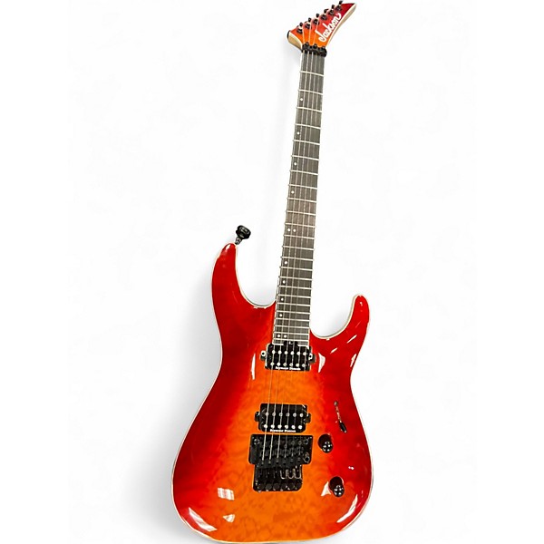 Used Jackson Pro Plus Series Dinky DKAQ FIRESTORM Solid Body Electric Guitar