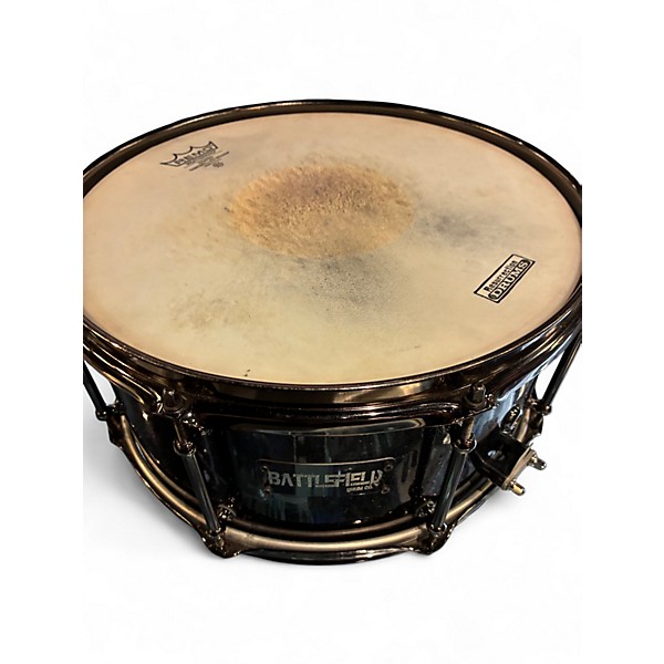 Used Battlefield Drums 13X6 snare Black Drum