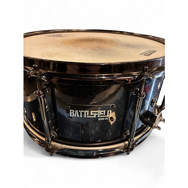 Used Battlefield Drums 13X6 snare Black Drum