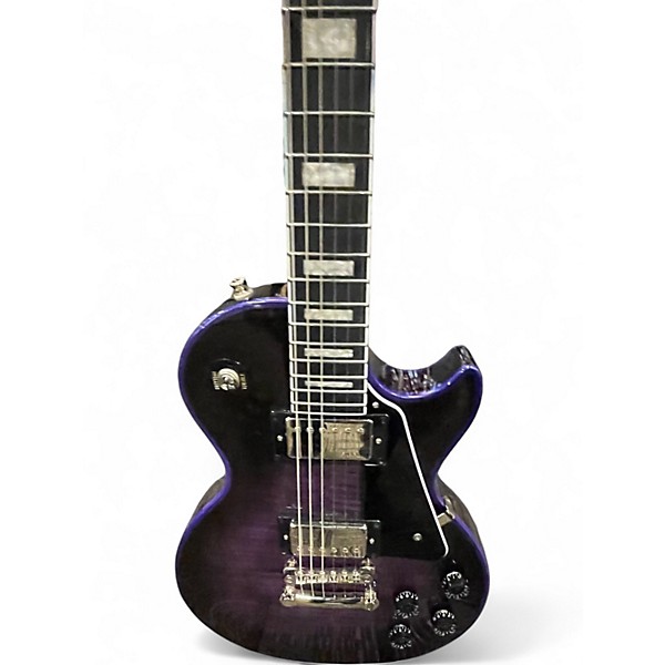 Used 2025 Epiphone LES PAUL CUSTOM PURPLE WIDOW Solid Body Electric Guitar
