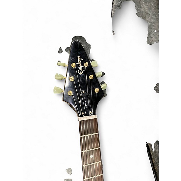 Used Epiphone 1958 Korina Flying V NATURAL Solid Body Electric Guitar