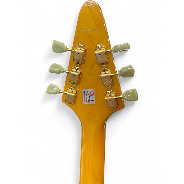Used Epiphone 1958 Korina Flying V NATURAL Solid Body Electric Guitar