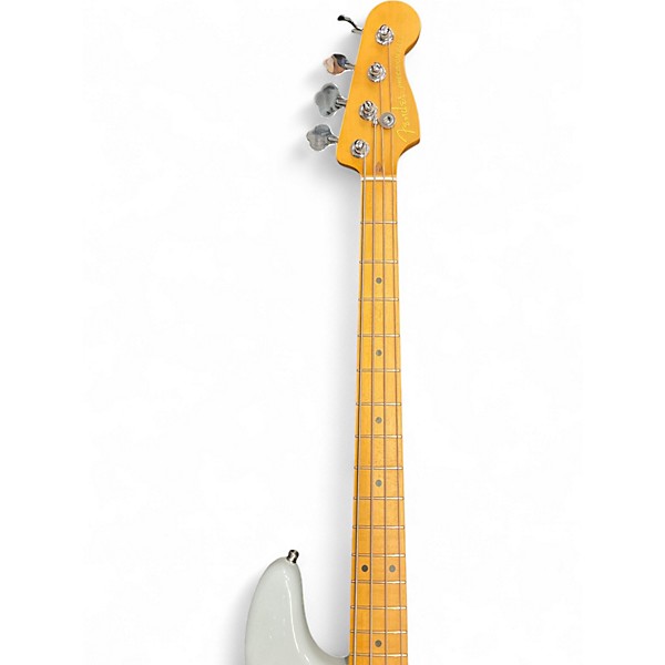 Used Fender American Ultra II Precision Bass WHITE Electric Bass Guitar