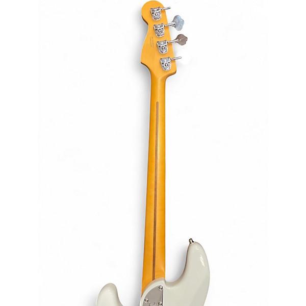 Used Fender American Ultra II Precision Bass WHITE Electric Bass Guitar