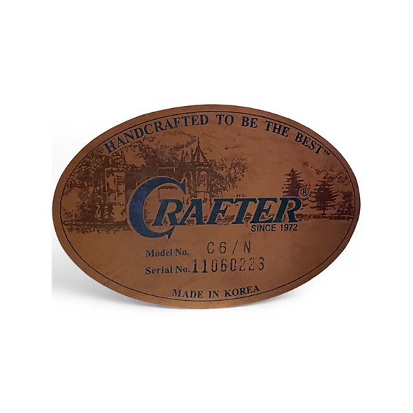 Used Crafter Guitars C6 Natural Classical Acoustic Guitar