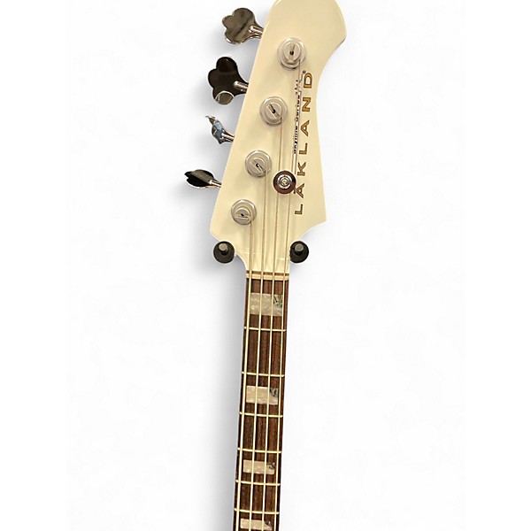 Used Lakland 44-64 Alpine White Electric Bass Guitar